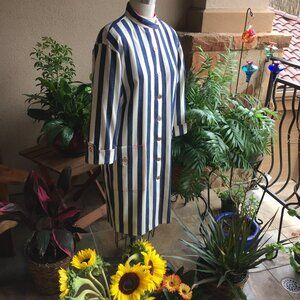 Classic N.R.1 High-Collar Shirtwaist Dress